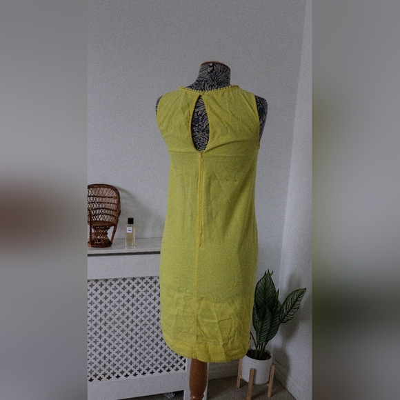 M&S Marks & Spencer Pale Yellow Summer Dress UK6 - Picture 3 of 7